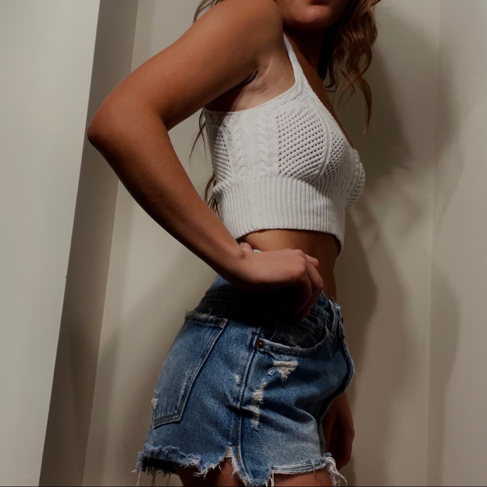 ☀️Pacsun crochet crop top🤍🤍